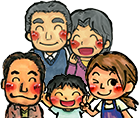 家族のイラスト