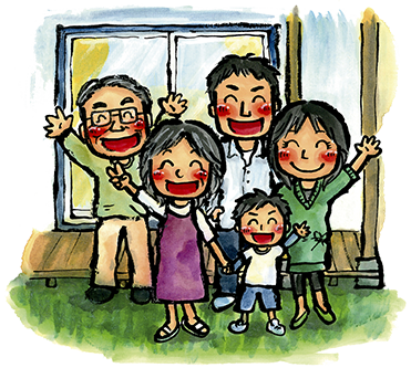 家族のイラスト